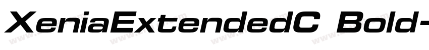 XeniaExtendedC Bold字体转换